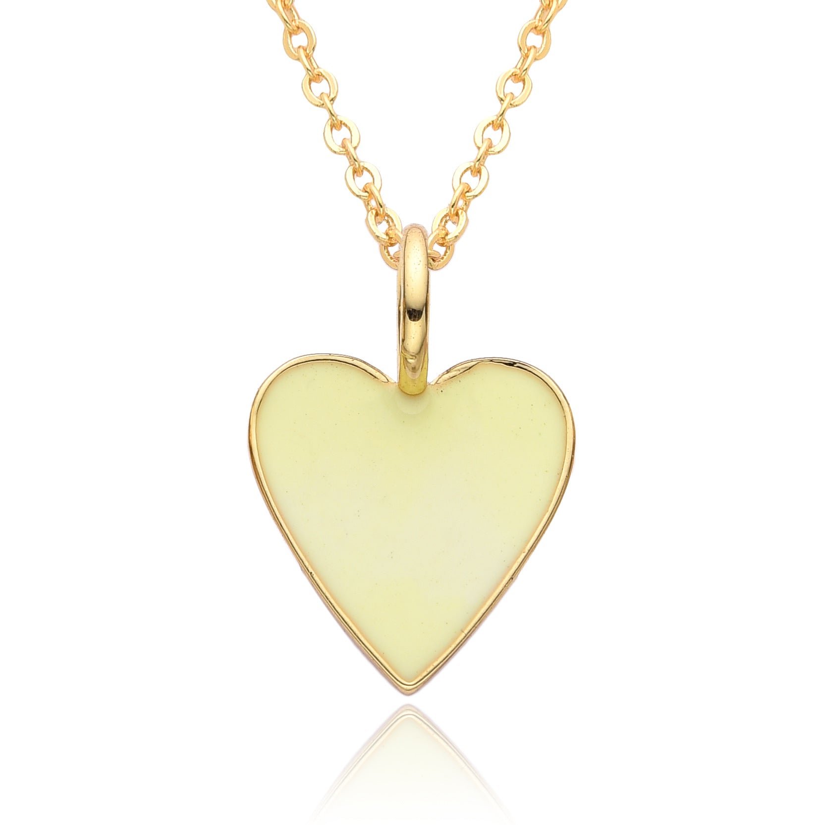 Wholesale Valentine's Day Love Oil Dripping Copper Plated 14K Real Gold Necklace